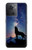 W3555 Wolf Howling Million Star Hülle Schutzhülle Taschen und Leder Flip für OnePlus 10R