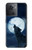 W3693 Grim White Wolf Full Moon Hülle Schutzhülle Taschen und Leder Flip für OnePlus 10R