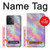 W3706 Pastel Rainbow Galaxy Pink Sky Hülle Schutzhülle Taschen und Leder Flip für OnePlus 10R
