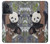 W3793 Cute Baby Panda Snow Painting Hülle Schutzhülle Taschen und Leder Flip für OnePlus 10R