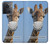 W3806 Funny Giraffe Hülle Schutzhülle Taschen und Leder Flip für OnePlus 10R