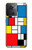 W3814 Piet Mondrian Line Art Composition Hülle Schutzhülle Taschen und Leder Flip für OnePlus 10R