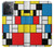 W3814 Piet Mondrian Line Art Composition Hülle Schutzhülle Taschen und Leder Flip für OnePlus 10R