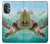 W1377 Ocean Sea Turtle Hülle Schutzhülle Taschen und Leder Flip für OnePlus Nord N20 5G