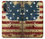 W2349 Old American Flag Hülle Schutzhülle Taschen und Leder Flip für OnePlus Nord N20 5G