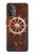 W2766 Ship Wheel Rusty Texture Hülle Schutzhülle Taschen und Leder Flip für OnePlus Nord N20 5G