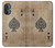 W2928 Vintage Spades Ace Card Hülle Schutzhülle Taschen und Leder Flip für OnePlus Nord N20 5G