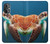 W3497 Green Sea Turtle Hülle Schutzhülle Taschen und Leder Flip für OnePlus Nord N20 5G