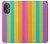 W3678 Colorful Rainbow Vertical Hülle Schutzhülle Taschen und Leder Flip für OnePlus Nord N20 5G