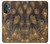 W3691 Gold Peacock Feather Hülle Schutzhülle Taschen und Leder Flip für OnePlus Nord N20 5G