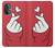 W3701 Mini Heart Love Sign Hülle Schutzhülle Taschen und Leder Flip für OnePlus Nord N20 5G