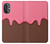 W3754 Strawberry Ice Cream Cone Hülle Schutzhülle Taschen und Leder Flip für OnePlus Nord N20 5G