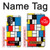 W3814 Piet Mondrian Line Art Composition Hülle Schutzhülle Taschen und Leder Flip für OnePlus Nord N20 5G