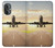 W3837 Airplane Take off Sunrise Hülle Schutzhülle Taschen und Leder Flip für OnePlus Nord N20 5G