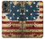 W2349 Old American Flag Hülle Schutzhülle Taschen und Leder Flip für OnePlus Nord 2T
