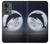 W3510 Dolphin Moon Night Hülle Schutzhülle Taschen und Leder Flip für OnePlus Nord 2T
