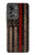 W3804 Fire Fighter Metal Red Line Flag Graphic Hülle Schutzhülle Taschen und Leder Flip für OnePlus Nord 2T