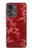W3817 Red Floral Cherry blossom Pattern Hülle Schutzhülle Taschen und Leder Flip für OnePlus Nord 2T
