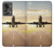 W3837 Airplane Take off Sunrise Hülle Schutzhülle Taschen und Leder Flip für OnePlus Nord 2T