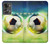 W3844 Glowing Football Soccer Ball Hülle Schutzhülle Taschen und Leder Flip für OnePlus Nord 2T