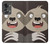 W3855 Sloth Face Cartoon Hülle Schutzhülle Taschen und Leder Flip für OnePlus Nord 2T