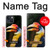 W3876 Colorful Hornbill Hülle Schutzhülle Taschen und Leder Flip für iPhone 13