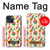 W3883 Fruit Pattern Hülle Schutzhülle Taschen und Leder Flip für iPhone 13