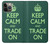 W3862 Keep Calm and Trade On Hülle Schutzhülle Taschen und Leder Flip für iPhone 13 Pro