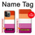 W3887 Lesbian Pride Flag Hülle Schutzhülle Taschen und Leder Flip für iPhone 13 Pro