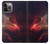 W3897 Red Nebula Space Hülle Schutzhülle Taschen und Leder Flip für iPhone 13 Pro