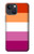 W3887 Lesbian Pride Flag Hülle Schutzhülle Taschen und Leder Flip für iPhone 13 mini