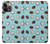 W3860 Coconut Dot Pattern Hülle Schutzhülle Taschen und Leder Flip für iPhone 13 Pro Max