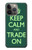 W3862 Keep Calm and Trade On Hülle Schutzhülle Taschen und Leder Flip für iPhone 13 Pro Max