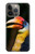 W3876 Colorful Hornbill Hülle Schutzhülle Taschen und Leder Flip für iPhone 13 Pro Max