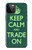 W3862 Keep Calm and Trade On Hülle Schutzhülle Taschen und Leder Flip für iPhone 12, iPhone 12 Pro