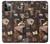 W3877 Dark Academia Hülle Schutzhülle Taschen und Leder Flip für iPhone 12, iPhone 12 Pro