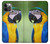 W3888 Macaw Face Bird Hülle Schutzhülle Taschen und Leder Flip für iPhone 12, iPhone 12 Pro