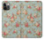 W3910 Vintage Rose Hülle Schutzhülle Taschen und Leder Flip für iPhone 12, iPhone 12 Pro