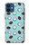 W3860 Coconut Dot Pattern Hülle Schutzhülle Taschen und Leder Flip für iPhone 12 mini