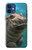 W3871 Cute Baby Hippo Hippopotamus Hülle Schutzhülle Taschen und Leder Flip für iPhone 12 mini