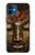 W3874 Buddha Face Ohm Symbol Hülle Schutzhülle Taschen und Leder Flip für iPhone 12 mini