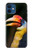 W3876 Colorful Hornbill Hülle Schutzhülle Taschen und Leder Flip für iPhone 12 mini