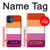W3887 Lesbian Pride Flag Hülle Schutzhülle Taschen und Leder Flip für iPhone 12 mini