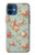 W3910 Vintage Rose Hülle Schutzhülle Taschen und Leder Flip für iPhone 12 mini