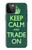 W3862 Keep Calm and Trade On Hülle Schutzhülle Taschen und Leder Flip für iPhone 12 Pro Max