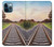 W3866 Railway Straight Train Track Hülle Schutzhülle Taschen und Leder Flip für iPhone 12 Pro Max