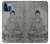 W3873 Buddha Line Art Hülle Schutzhülle Taschen und Leder Flip für iPhone 12 Pro Max