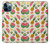 W3883 Fruit Pattern Hülle Schutzhülle Taschen und Leder Flip für iPhone 12 Pro Max