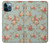 W3910 Vintage Rose Hülle Schutzhülle Taschen und Leder Flip für iPhone 12 Pro Max