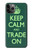 W3862 Keep Calm and Trade On Hülle Schutzhülle Taschen und Leder Flip für iPhone 11 Pro